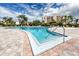 Resort-style pool with surrounding lounge chairs at 7540 Bay Island S Dr # 253, South Pasadena, FL 33707