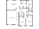 Second floor plan featuring bedrooms, bathrooms, laundry, and primary bedroom walk-in closet at 8619 Foxtail Ct, Tampa, FL 33647