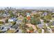 A panoramic aerial view showcases the lot and its prime location within the neighborhood at 90 Huron Ave, Tampa, FL 33606