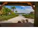 Scenic view of the beach and waterfront from a gazebo at 1011 Sonata Ln, Apollo Beach, FL 33572