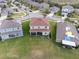 Aerial view of house and surrounding homes at 11601 Mansfield Point Dr, Riverview, FL 33569