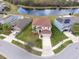 House and community view from above at 11601 Mansfield Point Dr, Riverview, FL 33569