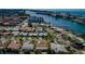 High-angle view of coastal community near the water at 14993 Imperial Point N Dr, Largo, FL 33774