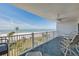 Private balcony overlooking the ocean and sandy beach at 17980 Gulf Blvd # 403, Redington Shores, FL 33708