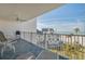 Spacious balcony with ocean and partial neighborhood view at 17980 Gulf Blvd # 403, Redington Shores, FL 33708