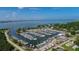 Aerial view of marina with numerous boats at 2526 44Th S St, St Petersburg, FL 33711