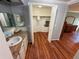 Clean bathroom with a sink, vanity, and closet at 3301 Alt 19 # 126, Palm Harbor, FL 34683