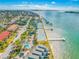 Wide aerial view of waterfront property and community at 370 8Th N Ave # 7, Tierra Verde, FL 33715