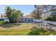 Charming single-story home with blue door at 4724 W Lawn Ave, Tampa, FL 33611