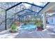 Inviting kidney-shaped pool with screened enclosure at 5823 Audubon Manor Blvd, Lithia, FL 33547