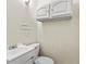 Small bathroom with white vanity and toilet at 7007 Lambright Ct, Tampa, FL 33634