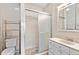 Bathroom with shower and vanity at 7007 Lambright Ct, Tampa, FL 33634