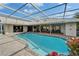 Inviting screened pool area perfect for relaxation, with a beautiful patio and ample seating space at 7566 Links Ct, Sarasota, FL 34243