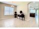 Spacious dining area, showing kitchen access at 929 Windton Oak Dr, Ruskin, FL 33570