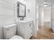 Clean bathroom with white vanity and modern fixtures at 10 N Mercury Ave, Clearwater, FL 33765