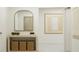 Light and airy entryway with console table and mirror at 10236 Alder Green Dr, Riverview, FL 33578