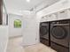 Modern laundry room with new appliances and cabinets at 1621 Park N St, St Petersburg, FL 33710