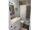 Clean bathroom with updated vanity, tub and shower at 1799 N Highland Ave # 38, Clearwater, FL 33755