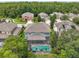 Aerial view showcasing home's location in a quiet neighborhood at 19322 Autumn Chase Ct, Land O Lakes, FL 34638