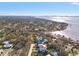 Wide aerial view of property and surrounding area at 1964 Cedar Dr, Dunedin, FL 34698