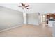 Bright and airy living room with ceiling fan at 20209 Merry Oak Ave, Tampa, FL 33647