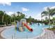 Colorful water playground next to a community pool at 20209 Merry Oak Ave, Tampa, FL 33647