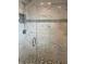 Modern glass shower with marble tiling and sleek fixtures in renovated bathroom at 2134 Victory Ave, Largo, FL 33770