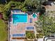 Arial view of the community pool and spa at 2413 Bayshore Blvd # 1004, Tampa, FL 33629