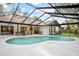 Inviting kidney-shaped pool with screened enclosure at 2717 Briarpatch Dr, Valrico, FL 33596