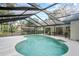 Refreshing pool with screened patio cover at 2717 Briarpatch Dr, Valrico, FL 33596