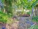 Backyard landscape features a spa and tropical greenery, offering a private retreat at 2907 W Euclid Ave, Tampa, FL 33629