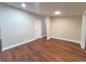 Simple dining room with hardwood floors and neutral walls at 3749 Loury Dr, Wesley Chapel, FL 33543