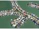 Aerial view of home and location on waterfront at 430 173Rd E Ave, North Redington Beach, FL 33708