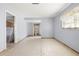 View of bedroom showing closet and view of house layout at 521 Harbor N Dr, Indian Rocks Beach, FL 33785