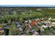 Aerial view showing the home's location in a residential neighborhood near water at 5232 White Sand Ne Cir, St Petersburg, FL 33703