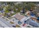 Aerial view of house, expansive backyard, and neighborhood at 659 Keene Rd, Largo, FL 33771