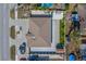 Overhead view of the house and surrounding area at 659 Keene Rd, Largo, FL 33771