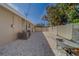 Side yard with gravel and fenced area at 659 Keene Rd, Largo, FL 33771