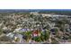 Aerial view showing home's location in a residential neighborhood near schools at 664 60Th S St, St Petersburg, FL 33707