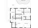 Floor plan showing 2 bed, 1 bath home at 664 60Th S St, St Petersburg, FL 33707