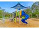 Modern playground with shaded play area at 10023 Eventide Trl, Parrish, FL 34219