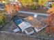 Aerial view of house, pool, and shed at 11162 Libby Rd, Spring Hill, FL 34609