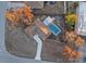 Aerial view of house and pool in the backyard at 11162 Libby Rd, Spring Hill, FL 34609