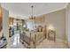 Charming bedroom features decorative lighting, fireplace and luxurious marble flooring at 2722 Via Tivoli # 432B, Clearwater, FL 33764