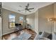 Bright home office with hardwood floors and a view of the surrounding area at 2722 Via Tivoli # 432B, Clearwater, FL 33764
