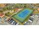 Community tennis court with surrounding landscaping at 2722 Via Tivoli # 432B, Clearwater, FL 33764
