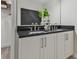 Modern bathroom vanity with double sinks and sleek countertops at 3024 W Cass St, Tampa, FL 33609