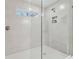 Bright, spacious shower with glass enclosure and modern fixtures at 3024 W Cass St, Tampa, FL 33609