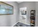 Bright entryway with view to living area and convenient shoe storage at 314 33Rd Ne Ave, St Petersburg, FL 33704