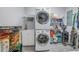 Stackable washer and dryer with extra storage at 314 33Rd Ne Ave, St Petersburg, FL 33704